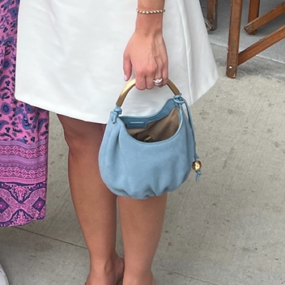 Madewell the camren mini bag color ocean blue